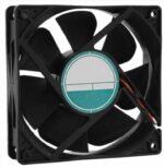 8009691726 Axial Fan, 48 V dc, DC Operation, 181.8m³/h, 7.2W, 150mA Max, IP55, 120 x 120 x 32mm Hirschmann