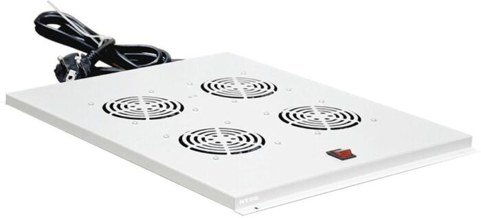 8056077430 Вентиляторный модуль NTSS NTSS-FAN4/800 ПРЕМИУМ 4 элемента потолочный без термостата для напольных шкафов с глубиной 800мм Hirschmann — изображение 2