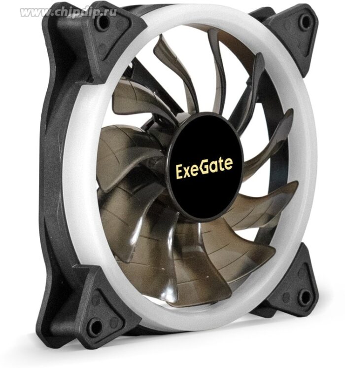 8028910603 EX295973RUS, Вентилятор с подсветкой ExeGate EX12025H6PSR-PWM.ARGB (120x120x25 мм, ARGB, Hydraulic bearing (гидродинамический), 6pin, 1200RP Hirschmann — изображение 2