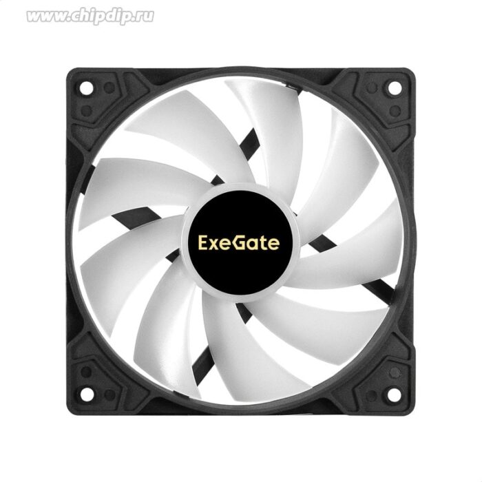 8028910595 EX295965RUS, Вентилятор с подсветкой ExeGate EX12025HM3PM.FRGB.5CS (120x120x25 мм, FRGB, Hydraulic bearing (гидродинамический), 3pin+Molex, Hirschmann — изображение 3