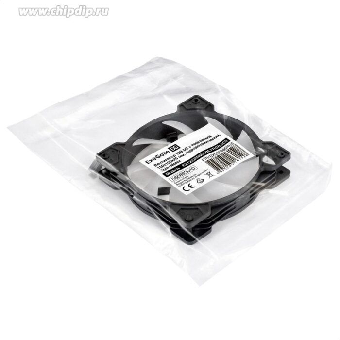 8028910595 EX295965RUS, Вентилятор с подсветкой ExeGate EX12025HM3PM.FRGB.5CS (120x120x25 мм, FRGB, Hydraulic bearing (гидродинамический), 3pin+Molex, Hirschmann — изображение 7