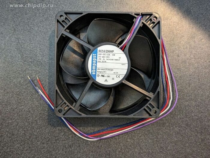 8017301106 Вентилятор Ebmpapst 4414/2HHP 24V DC 0.5A 12W 119X38 4pin () Hirschmann — изображение 3