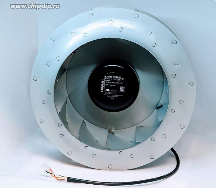 8007890923 Вентилятор Ebmpapst R3G280-AH33-31 48V DC 135W 2.8A 2360min-1 4pin Hirschmann — изображение 2