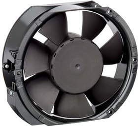 8034475019 6424/2HR, Axial Fan, 24 V dc, dc Operation, 460m³/h, 4.6 → 32W, 1.15A Max, 150 x 172 x 51mm Hirschmann
