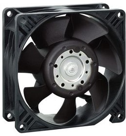 8026741158 3252J/2H3PU, DC Fans Tubeaxial Fan, 92x92x38mm, 12VDC, 158CFM, Speed Signal/Open Collector Out, IP68 Hirschmann