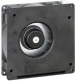 8005958524 RG125-19/12N/12, Fan Blower, Centrifugal 12VDC Square - 180mm L x 180mm H Ball 51.5 CFM (1.44m³/min) 3 Wire Leads Hirschmann