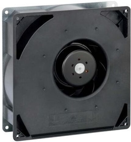 8006176728 RG160-28/18NU, Fan Blower, Centrifugal 48VDC Square - 220mm L x 220mm H Ball 123.0 CFM (3.44m³/min) 2 Wire Leads Hirschmann