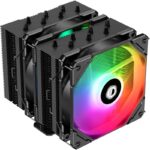 8029181674 Cooler ID-Cooling SE-207-XT ARGB LGA20XX/1700/ 1200/115X/AM4 TDP 280W, PWM, черный, 7 тепл.трубок + медная база, 2 x FAN 120mm, Addressable Hirschmann