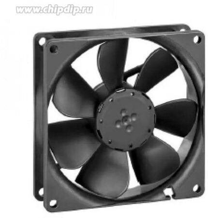 8007182134 9292506448, Вентилятор осевой, 92х92х25мм,24В, DC, 2.3Вт, качения, 3000об/мин, 2 провода Hirschmann