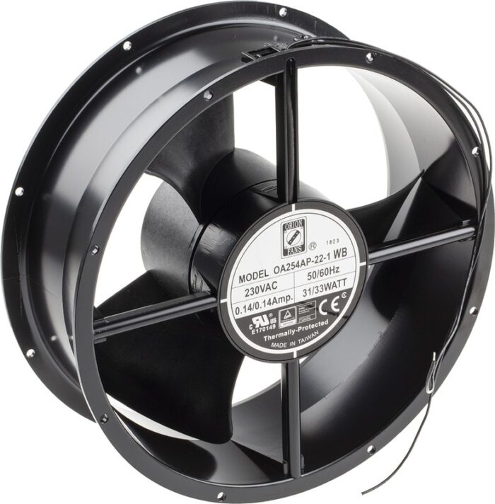 8010469307 Axial Fan, 230 V ac, AC Operation, 929.3m³/h, 33W, 290mA Max, 254 x 88.9mm Hirschmann — изображение 3