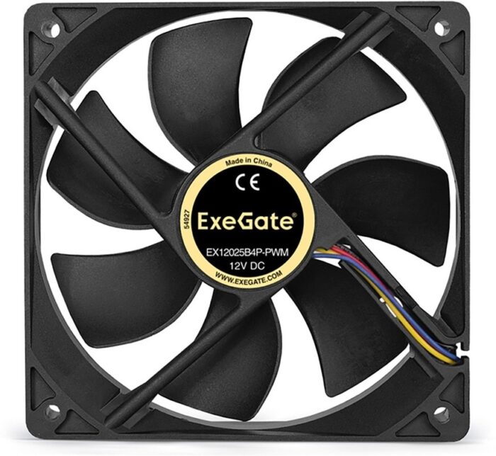 8009510013 EX283391RUS, Вентилятор 12В DC ExeGate EX12025B4P-PWM (120x120x25 мм, 2-Ball (двойной шарикоподшипник), 4pin, PWM, 0-1500 RPM, 0-25dBA) Hirschmann — изображение 10