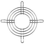 8006051392 109-049C, 80mm Sq Fan Finger Guard Nickel, Chrome Plated 4 Rings Hirschmann