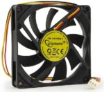 8048462616 D8015BM-3, Вентилятор Gembird D8015ВM-3, 80x80x15, двойной шарикоподшипник, 3pin, провод 30см Hirschmann — изображение 6