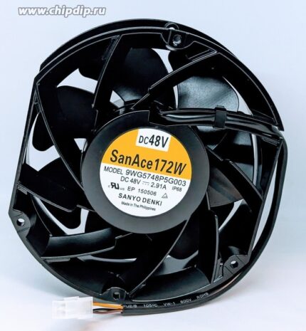 8017873678 Вентилятор Sanyo Denki San Ace 172W 9WG5748P5G003 (9WG5748P5G001 / 9SG5748P5G13 / 9GV5748P5H03 172x51мм 48В 2.91A () Hirschmann