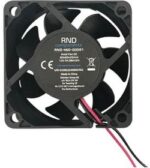 8034139474 RND 460-00091, Axial Fan, 12 V dc, dc Operation, 23.95cfm, 1.8W, 20mA Max, IP44, 60 x 60 x 25mm Hirschmann — изображение 2