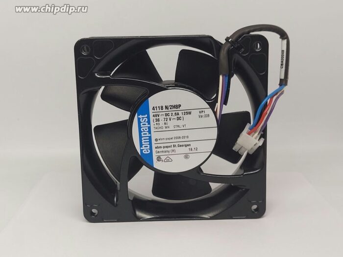8028739417 Вентилятор Ebmpapst 4118 N/2H8P 48V DC 2.6A 125W 119X38 4pin Hirschmann — изображение 2