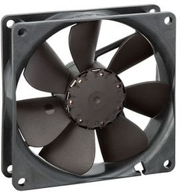 8034475014 3414N/12U, Axial Fan, 24 V dc, dc Operation, 82m³/h, 1.3 → 3.1W, 110mA Max, IPX4, 92 x 92 x 25mm Hirschmann
