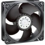 8006044589 4412/2H, Fan Tubeaxial 12VDC Square - 119mm L x 119mm H Ball 141.0 CFM (3.95m³/min) 3 Wire Leads Hirschmann