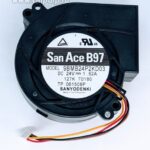 8017873613 Вентилятор San Ace B97 9BMB24P2KD03 DC 24v 1.62A 3pin улитка 127K71390 / 127K70180 Hirschmann