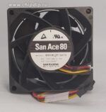 8007682096 Вентилятор SanAce 80 9HV0812P1G013 9HV0812P1G001 740-056689 Huawei EP 101618P 80x38 12V 3.4A 4pin Hirschmann — изображение 2