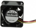 8017873659 Вентилятор Sanyo Denki 9PF0424H305/Fanuc A90L-0001-0580) 40x28мм 24V 0.095A сдвоенный разъем Hirschmann