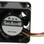 8017873659 Вентилятор Sanyo Denki 9PF0424H305/Fanuc A90L-0001-0580) 40x28мм 24V 0.095A сдвоенный разъем Hirschmann