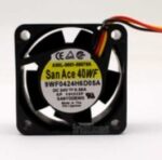 8007079252 Вентилятор Sanyo Denki SanAce 40WF 9WF0424H6D05A (Fanuc A90L-0001-0501/ A90L-0001-0507) 24V DC 0.08A 40X20 3pin Hirschmann — изображение 2