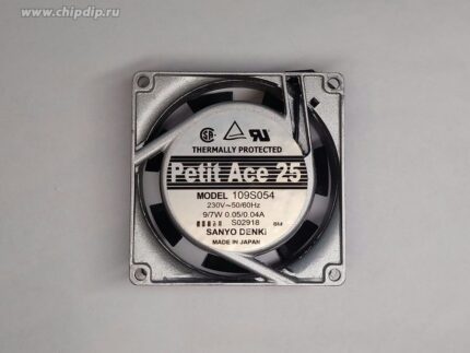 8017873455 Вентилятор Sanyo Denki Petit Ace 25 109S054 230V 50/60Hz 9/7W 0.05/0.04A 80X25 Клемма () Hirschmann