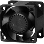 8033923104 PF38281BX-1000U-S9H, Fan Tubeaxial 12VDC Square - 38mm L x 38mm H Ball 23.0 CFM (0.644m³/min) 4 Wire Leads Hirschmann