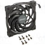 8026989775 AK-FN122-BK, Fan: DC; axial; 12VDC; 120x120x15mm; 31.5dBA; HDB; 700?2000rpm; slim Hirschmann