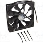 8025811418 AK-FN062, Fan: DC; axial; 12VDC; 140x140x25mm; 22.19dBA; HDB; 600?1300rpm Hirschmann