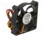 8027003012 AK-5010MS-KT05, Fan: DC; axial; 12VDC; 50x50x10mm; 28.21dBA; EBR; 4500rpm; 2.63mmH2O Hirschmann — изображение 2
