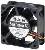 8041542366 9S0612S409, Axial Fan, 12 V dc, dc Operation, 0.74m³/min, 2.4W, 200mA Max, 60.5 x 60.5 x 25.5mm Hirschmann — изображение 2