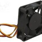 8026989787 DFS601512M, Fan: DC; axial; 12VDC; 60x60x15mm; 32.7dBA; EBR; 4300rpm; 2.55mmH2O Hirschmann