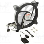 8025812697 AK-FN098, Fan: DC; axial; 12VDC; 120x120x25mm; 23.8dBA; FD; 1500rpm; 1.04mmH2O Hirschmann