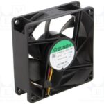 8016036026 EF80251B1-1000U-G99, Вентилятор осевой; 12ВDC; 80x80x25мм; 70куб.м/ч; 33дБА; подшипник качения Hirschmann