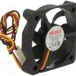 8026989798 AK-5010MS, Fan: DC; axial; 12VDC; 50x50x10mm; 28.21dBA; EBR; 4500rpm; 2.63mmH2O Hirschmann