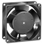 8006100738 8312M, Fan Tubeaxial 12VDC Square - 80mm L x 80mm H Ball 28.3 CFM (0.792m³/min) 2 Wire Leads Hirschmann