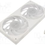 8025814124 AK-FN112-WH, Fan: DC; axial; 12VDC; 240x125x25mm; 37.5dBA; ball bearing; white Hirschmann