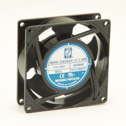 8005183921 OA92AP-22-1TB, AC Fans Axial Fan, 92x92x25mm, 230VAC, 35CFM, 13W, 30dBA, 3000RPM, Ball, Lead Wires Hirschmann