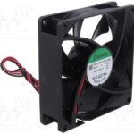 8033833803 EF92251B1-1000U-A99, Fan Tubeaxial 12VDC Square - 92mm L x 92mm H Ball 51.5 CFM (1.44m³/min) 2 Wire Leads Hirschmann