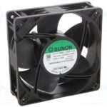 8033892563 CF4113MBT-1000U-A99, Fan Tubeaxial 100 ~ 240VAC Square - 120mm L x 120mm H Ball 90.1 CFM (2.52m³/min) 2 Terminals Hirschmann