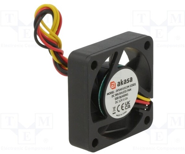 doc042509268 8027003040 AK-4010MS-KT05, Fan: DC; axial; 12VDC; 40x40x10mm; 28.5dBA; EBR; 5400rpm; 2.41mmH2O Hirschmann — изображение 1