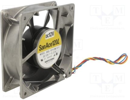 8005415484 9GL1212M101, DC Fans Axial Fan, 120x120x38mm, 12VDC, Long Life/High Performance, Ribless, Tach Hirschmann