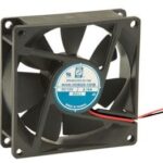 8005184115 OD8025-24HB, DC Fans DC Fan, 80x80x25mm, 24VDC, 40CFM, 0.1A, 35dBA, 3100RPM, Dual Ball, Lead Wires Hirschmann