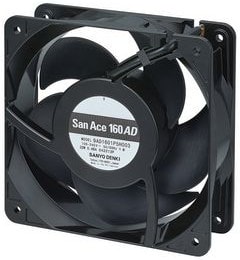 8025834414 9AD1601P5HT03, EC Fans AC, DC Axial Fan, 160x160x51mm, 100-240VAC, Term, Low Noise/Power, Tach/PWM Hirschmann
