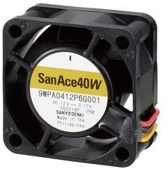 doc042778595 8022253128 9WPA0412H6001, DC Fans Axial Fan, 40x40x20mm, 12VDC, 8.5CFM, 0.9W, 34dBA, Splash/Dust Proof, Tach, IP68 Hirschmann — изображение 1