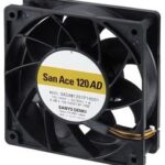 8028993309 9ADAW1201H1002, EC Fans AC, DC Axial Fan, 120x120x38mm, 100-240VAC, 0.514"H2O, Splash Proof, Rib, IP68 Hirschmann