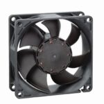 8004985557 8454/2H4P, DC Fans Tubeaxial Fan, 80x80x25mm, 24VDC, 70.6CFM, Speed Signal/Open Collector Output Hirschmann