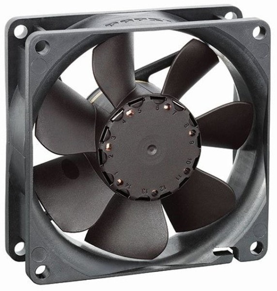 doc043011332 8005752024 612N/2ME, Fan Tubeaxial 12VDC Square - 60mm L x 60mm H Ball 20.6 CFM (0.577m³/min) 3 Wire Leads Hirschmann — изображение 1